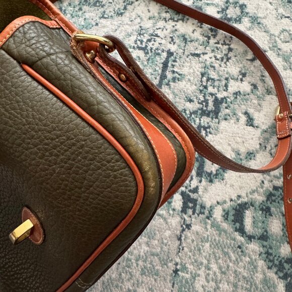 Vintage Dooney & Bourke Equestrian Line Purse Crossbody Bag - Picture 15 of 16